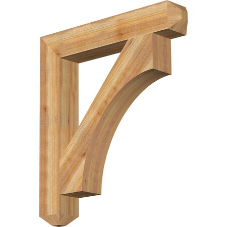 Ekena Millwork Westlake Craftsman Rough Sawn Bracket, Western Red Cedar, 6"W x 38"D x 42"H BKT06X38X42WTL04RWR